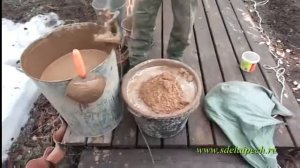 Приготовление глиняного раствора для кладки печи
