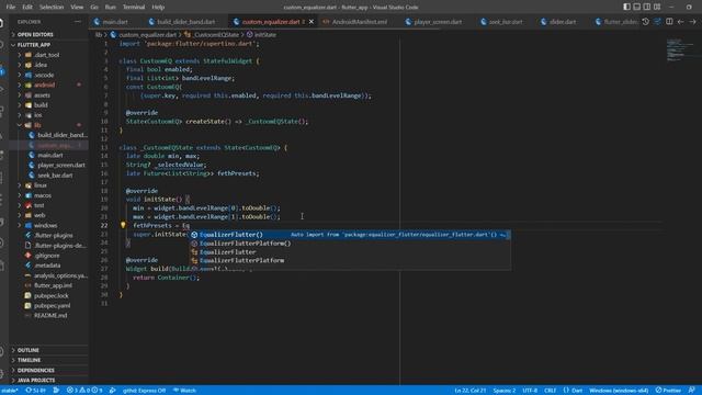 Flutter Audio Player - Эквалайзер смотреть онлайн