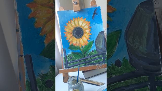 Урок рисования "Подсолнух", 5 часть смотреть онлайн