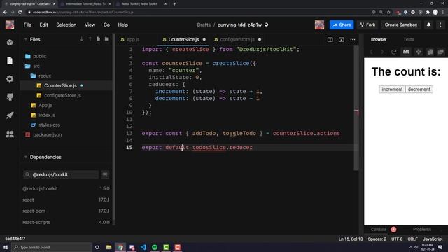 Learn React #15: Redux Toolkit смотреть онлайн