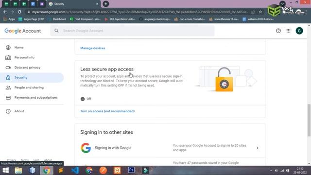 How to fix SMTP authentication error [SOLVED] | Enable gmail access from your software application смотреть онлайн