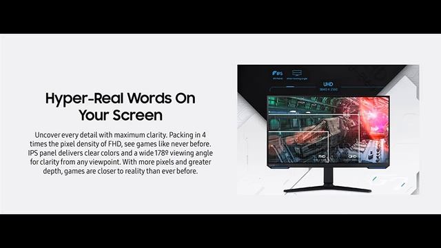 SAMSUNG 28 inch Gaming Monitor 144hz 1ms, 4K IPS Monitor, G-Sync, HDR 400,CoreSync, Odyssey G7, G70 смотреть онлайн