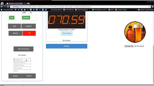 StrangeBrew Elsinore Web UI смотреть онлайн
