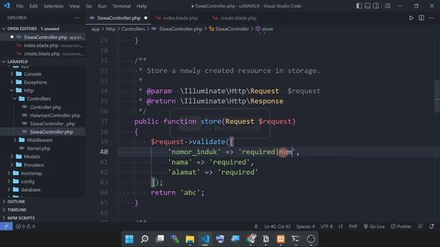 PART 06 - laravel SAVE DATA, validation CUSTOM ERROR MESSAGE смотреть онлайн