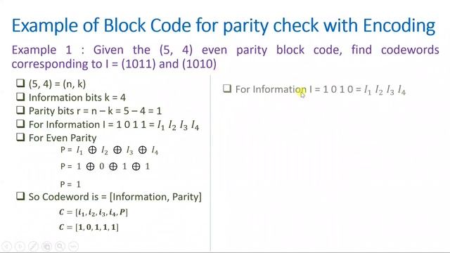 Block Codes for single parity check codes, Information Theory & Error Coding in Digital Communicati смотреть онлайн