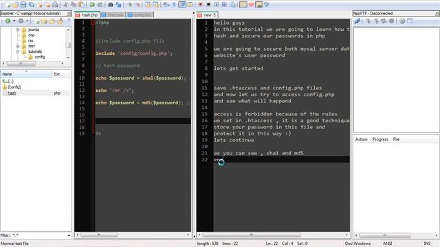 Hashing and encrypting passwords in php - 02 смотреть онлайн