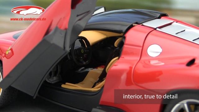 ck-modelcars-video: Ferrari Daytona SP3 Closed Top 2022 corsa rot 1:18 Bburago Signature смотреть онлайн