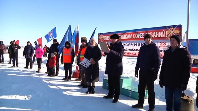 открытие соревнований по зимнему картингу в Лесозаводске 2020