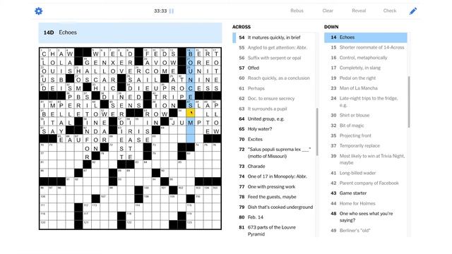 Solve With Me: The New York Times Crossword - Sunday, February 20, 2022 смотреть онлайн