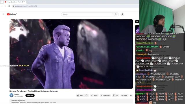 Forsen Reacts to Horizon Zero Dawn - The Bad News Hologram Cutscene смотреть онлайн