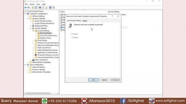 SQL SERVER  "password does not meet strong password requirements" Group Policy Edit on Window SERVE