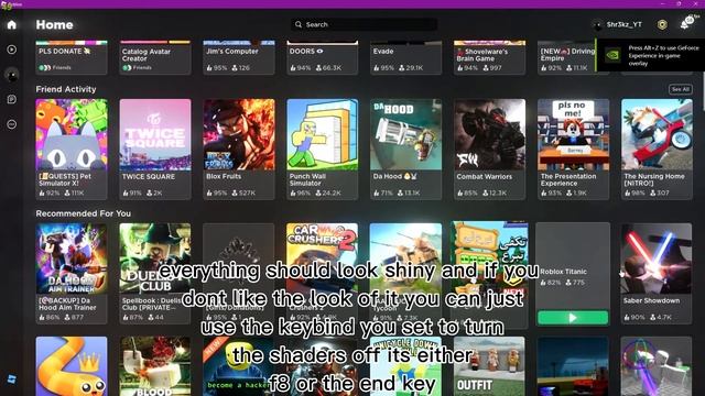 how to get shaders on roblox PC ONLY (OUTDATED NEW ROBLOX CLIENT MAY BAN YOU IF YOU USE THIS!!!) смотреть онлайн