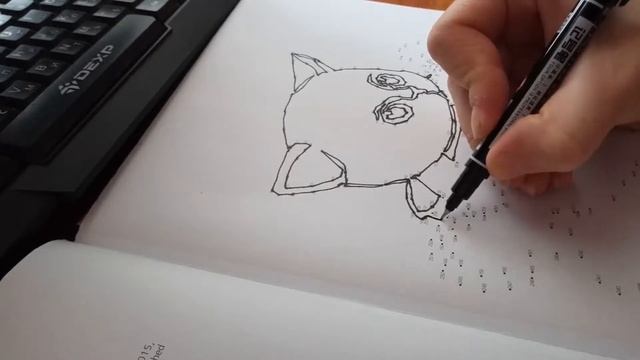 Нарисовать Котенка в Чашке / Рисование по Точкам / Рисование От Точки К Точке / Нарисовать Котенка смотреть онлайн