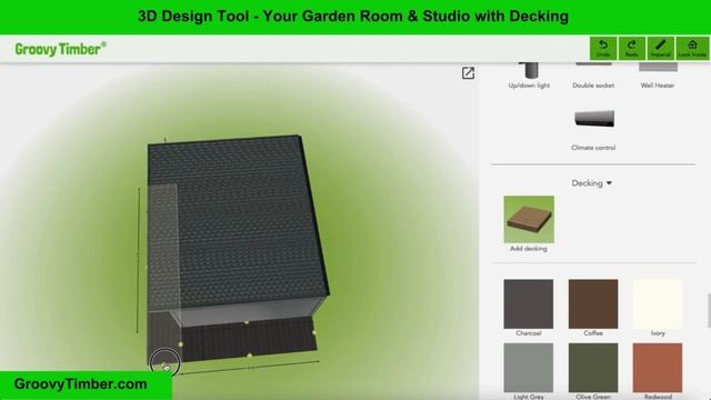Groovy Garden Rooms - 3D decking with door IDEA смотреть онлайн