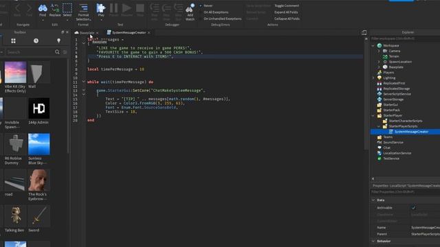 Roblox Studio How to Make SYSTEM MESSAGES! смотреть онлайн