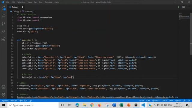 ?? Making A quiz Using Python And Tkinter... ?? смотреть онлайн