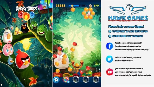 Angry Birds Stella POP Bubble Shooter Level 11 - Walkthrough, No Boosters смотреть онлайн
