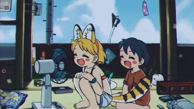 Serval y Kaban-chan - Noche Lluviosa y Reflexiva - Guitar Chill-Hop Lo-Fi Beat смотреть онлайн