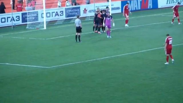 Цауня забивает "Мордовии".MP4 смотреть онлайн