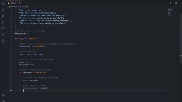 Coding a Typing Test | Python Tutorial смотреть онлайн