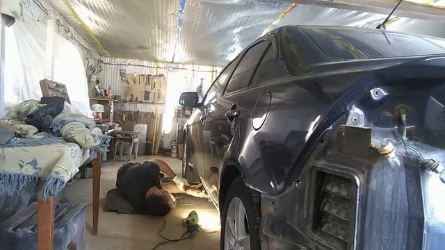 митсубиси лансер ремонт порогов и задних крыльев. смотреть онлайн