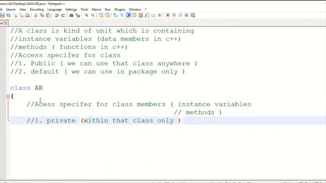 Classes , Instance variables , Methods in JAVA ? смотреть онлайн