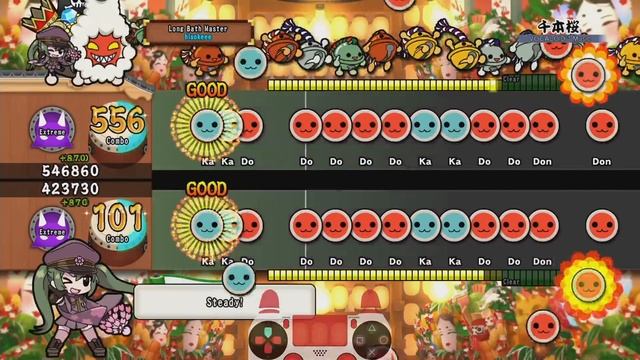 【Hatsune Miku】「Senbonzakura」千本桜 ONI Full combo 【 Taiko No Tasujin Drum Session PS4 】 смотреть онлайн
