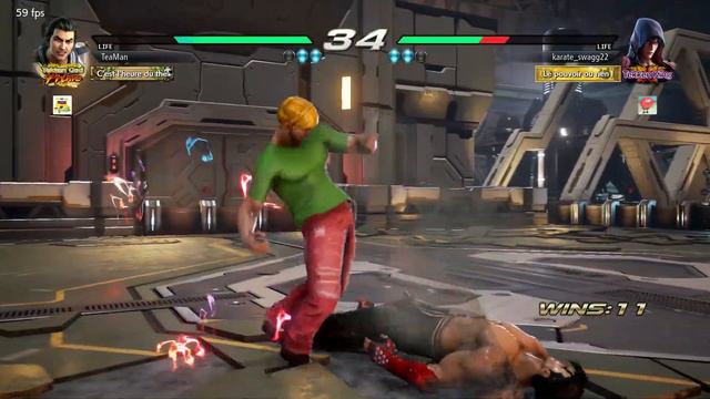 TEKKEN ALL STARS STEAM JUNE 2019 TOURNAMENT S EU FINAL:KARATE SWAGG22(Jin)   VS  TEAMAN(Lei)