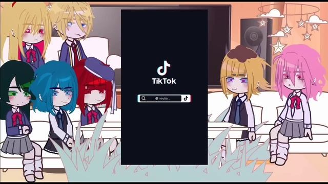 ⭐-oshi no ko reality love show cast +friends react to ruby/aqua and ai--!?☆ смотреть онлайн