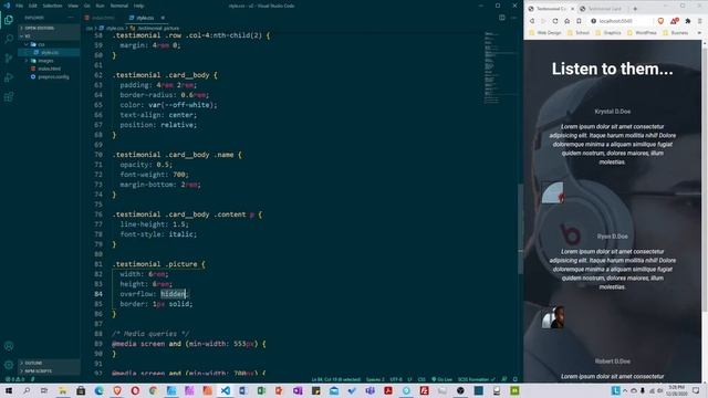 How to Create a Responsive Testimonial Section with Cards (Version 2) смотреть онлайн