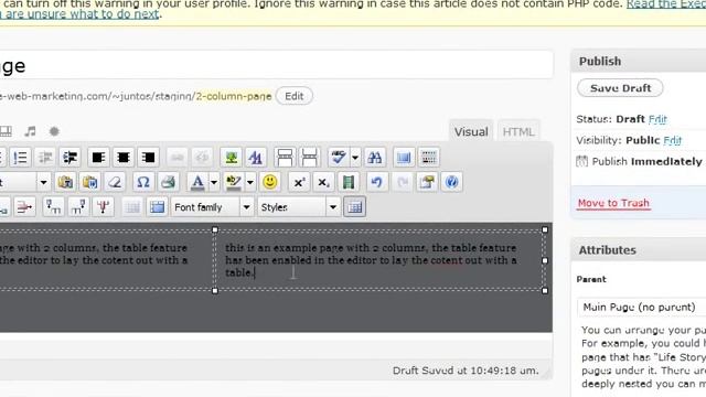 Wordpress Tutorial - make a multi column layout for your content in tinyMCE editor смотреть онлайн