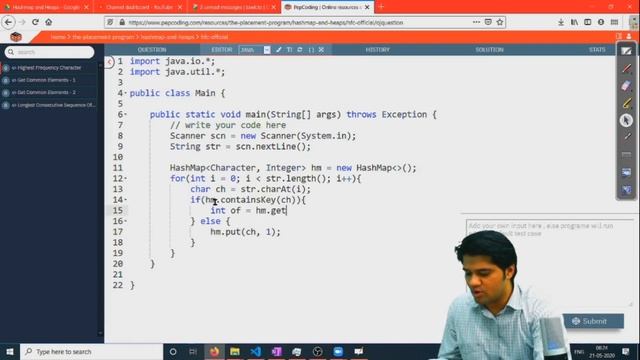 Highest Frequency Character - Solution | Hashmap and Heap | Data Structure and Algorithms in JAVA смотреть онлайн