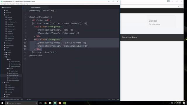 Laravel PHP FW Tutorial - Full Course for Beginners | Project 4 Forms With Laravel Collective - 04 смотреть онлайн