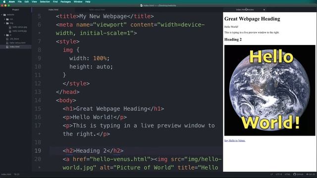 Atom Live Preview смотреть онлайн
