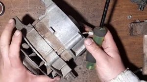 ремонт генератора ваз 2109 (как устранить обрыв ротора)