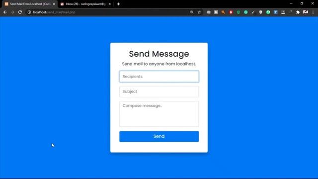 How to Send Email with PHP & Gmail Send Mail from Localhost using XAMPP Server смотреть онлайн