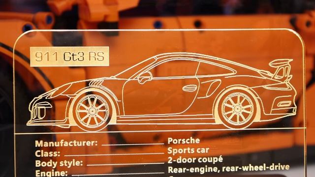 Kyglaring Led Nameplate for LEGO TECHNIC 42056 Porsche 911 GT3 RS смотреть онлайн