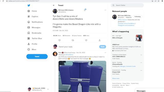 NEW Gen 3 10 Tails LOOKS INSANE In NEW Upcoming Shindo Life Update! Rellgames