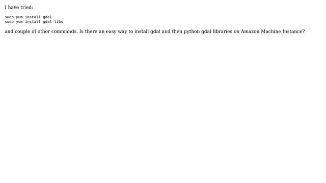Unix & Linux: GDAL: Install GDAL on AMI смотреть онлайн