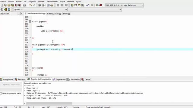 Programación De Juegos En C++ Batalla Naval ||tutorial Parte 4 Mejorando El Programa Con Estructura