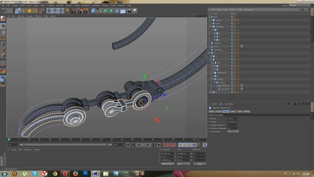 Cinema 4D: Механический Робот, Xpresso: Урок №5 [HD] смотреть онлайн
