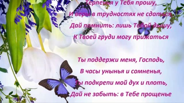 Христианский стих "Ты дай мне мудрости, Господь" смотреть онлайн