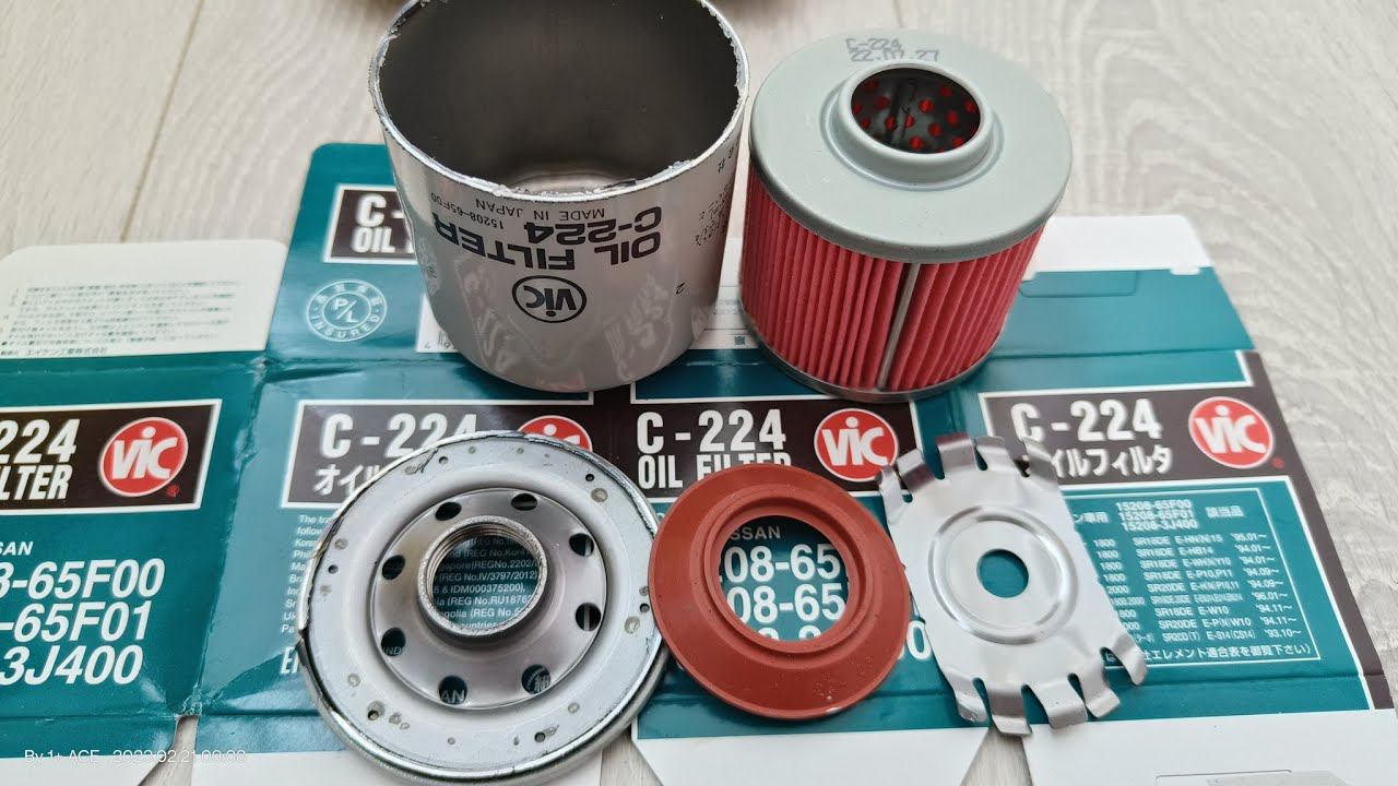 Распил масляного фильтра VIC C-224