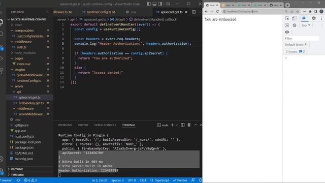 Part 6 - Nuxt 3 Runtime Configuration Variables on the Server / API смотреть онлайн