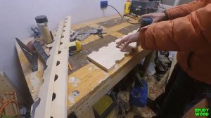 Хранение удочек в гараже своими руками / Fishing rod organizer DIY