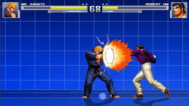 Обзор - Персонажа MR. Karate из игры NeoGeo Battle Coliseum для MUGEN смотреть онлайн