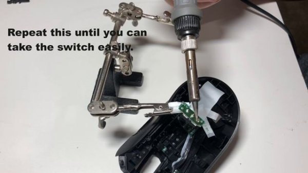 Logitech G703 disassembly and switch replacement