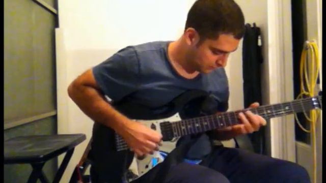Bm Blues Jam Ibanez Jem 7DBK & POD HD500 смотреть онлайн