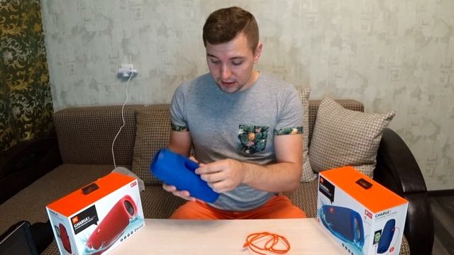 Лучшая портативная bluetooth колонка JBL Charge 3. Подключаем две колонки. Классный дешевый кейс смотреть онлайн