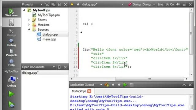 C Qt 59 ToolTips with HTML styling and images from resources смотреть онлайн
